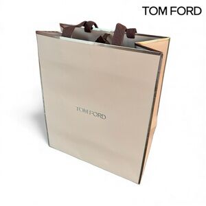 Tom Ford Grey Silver/Grey Gift Shopping Paper Tote Bag